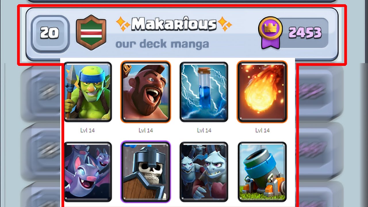 best hog mortar bait deck in clash royale Makarious YouTube