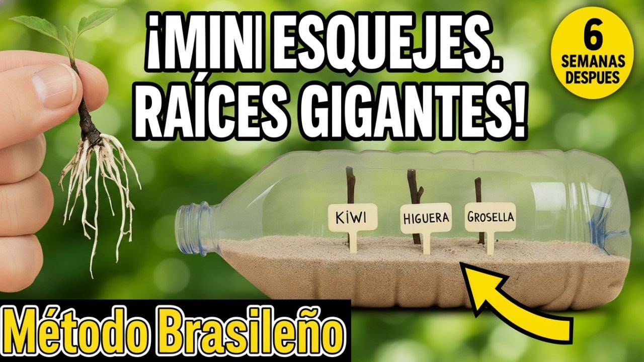 Mini Esquejes con Raíces GIGANTES: El Método Brasileño que Está Sorprendiendo a TODOS