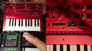 KORG Monologue & Kaossilator & BOSS RC-202 120 Bpm Jam with some Presets & White Noise FX