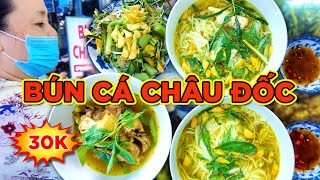 BÚN CÁ CHÂU ĐỐC CÓ BÔNG ĐIÊN ĐIỂN, KÈO NÈO, RAU NHÚT, TRỨNG CÁ VÀ ĐẦU CÁ!