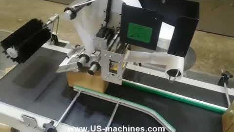 Small box tape sealing machine with label labeling machine