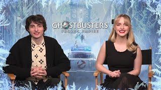 Finn Wolfhard & Mckenna Grace Talk "Ghostbusters: Frozen Empire"