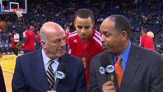 Stephen Curry Video Bombs His Father