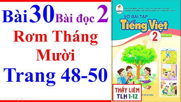 Vở Bài Tập Tiếng Việt Lớp 2 Bài 30 | Rơm Tháng Mười | Trang 48 - 50 | Cánh Diều | Bài Đọc 2
