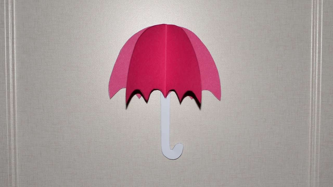 How To Make Umbrella With Chart Paper