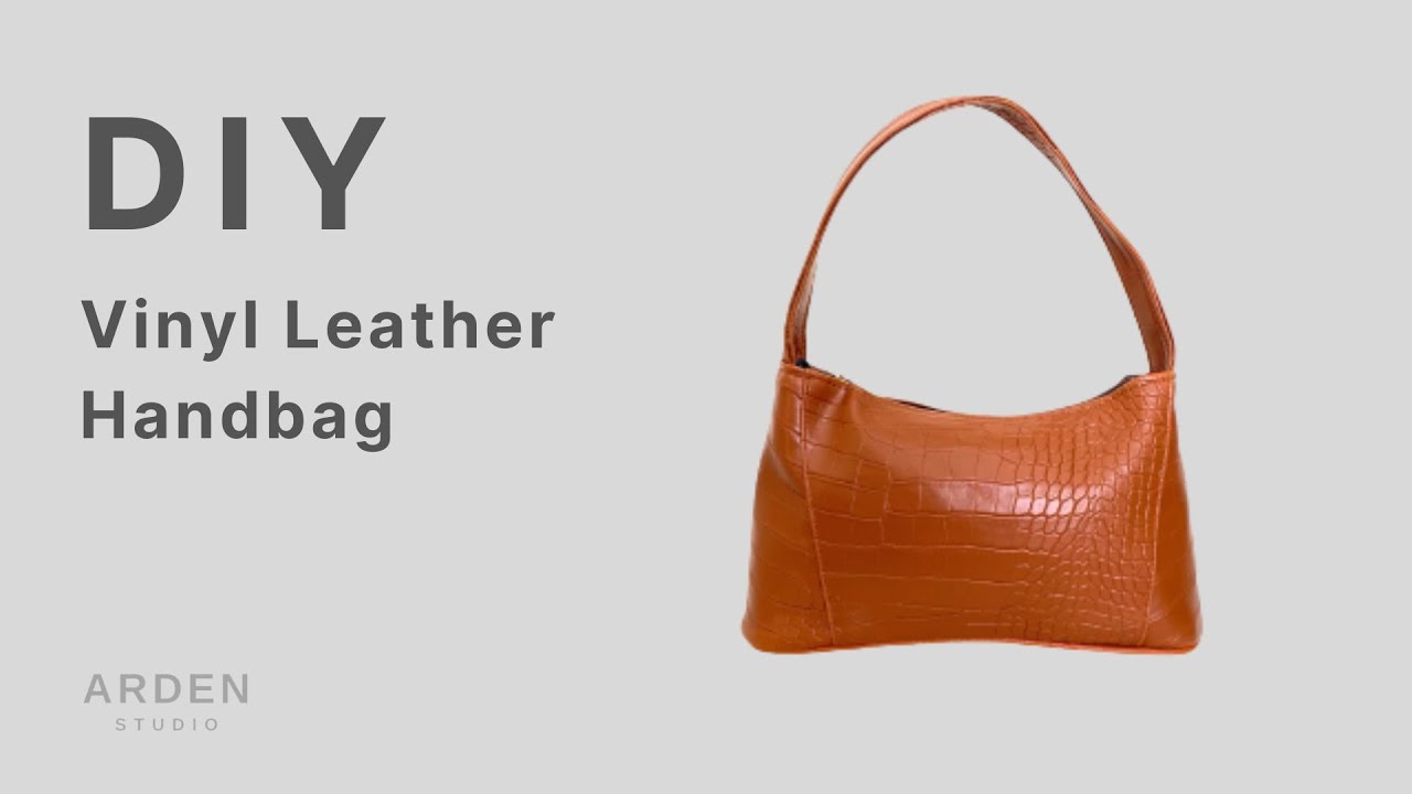 DIY HANDBAG | How to sew vinyl leather handbag