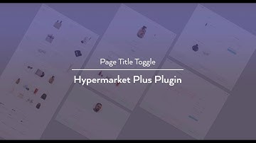 Page title toggle - Hypermarket Plus plugin