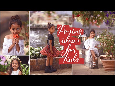POSING ideas for KIDS - age APPROPRIATE posing for CHILDREN - portrait PHOTOSHOOT with 5-year old