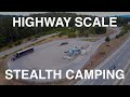 Highway Scale Stealth Camping