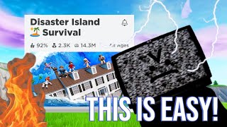 I played Disaster Island Survival on Roblox and this what happened...