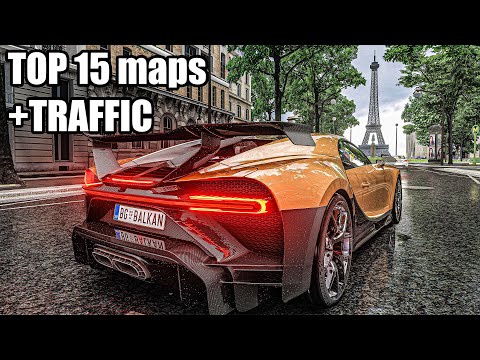 TOP 15 Free Roam Maps With TRAFFIC | ASSETTO CORSA | 2023