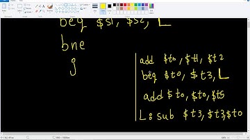 beq  bne  j  instructions