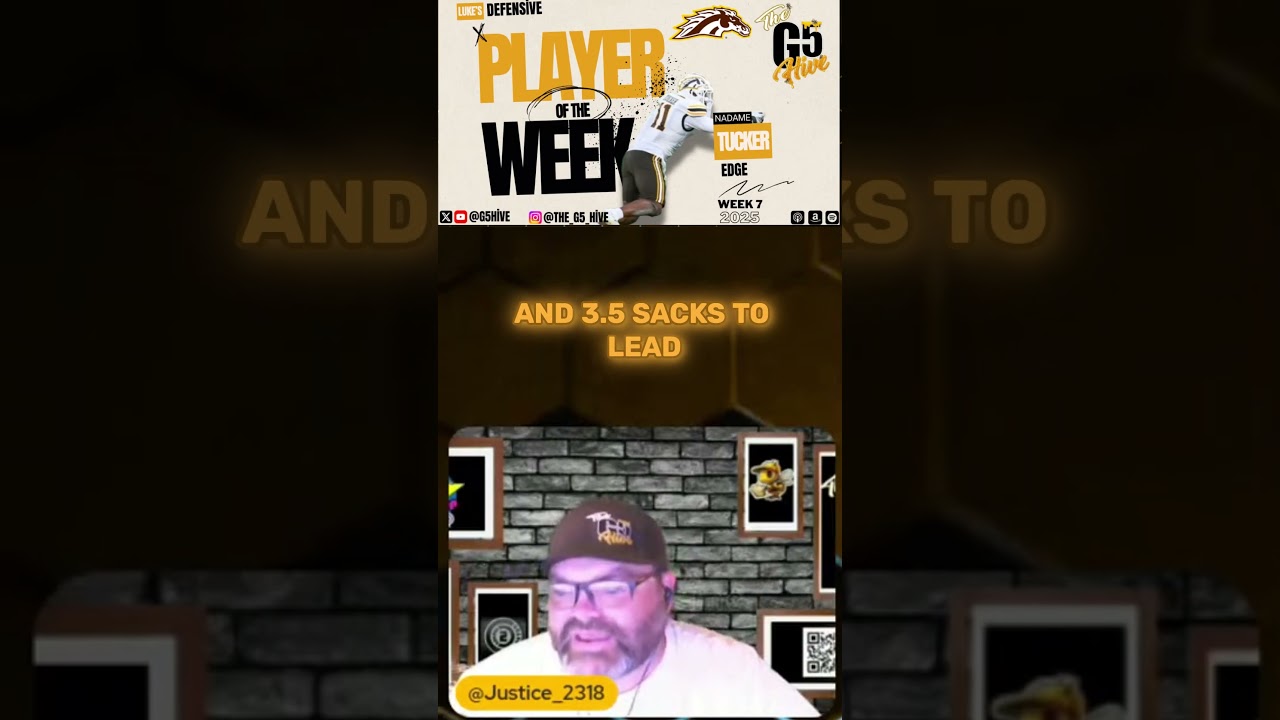 Лучший игрок защиты недели по версии Люка — защитник Западного Мичигана Надаме Такер 