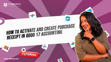 How to Activate & Create Purchase Receipts in Odoo 17 Accounting | Odoo 17 Functional Tutorials