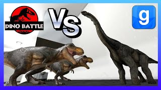 Dinosaur Fight Brachiosaurus VS Tyranosaurus Rex Garry's Mod screenshot 2