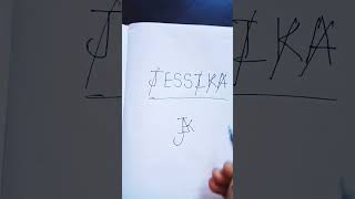 JESSIKA name as brand logo😱 #shorts