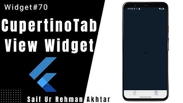 Flutter CupertinoTabView Widget Explained | Flutter 215+ Widgets Series (Urdu/Hindi)