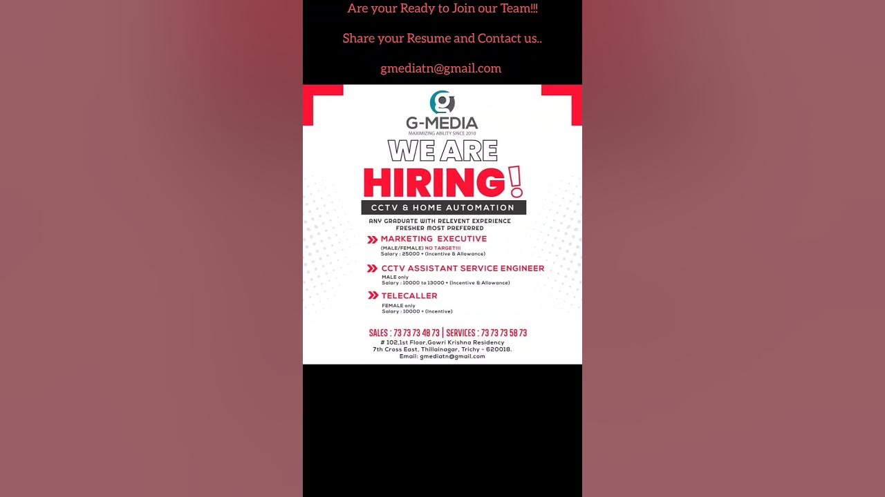 Trichy Job Vacancy 2023 today job jobstoday jobopening jobseeking trichy-job-vacancy-today-trichy-jobs-2023