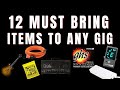 12 Must Bring Live Show Gig Items for Guitar Players &amp; Musicians - Prepare!