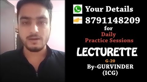 SSB Lecturette Topic | G 20 | #211 | Daily Lecturette Practice || SSB INTERVIEW