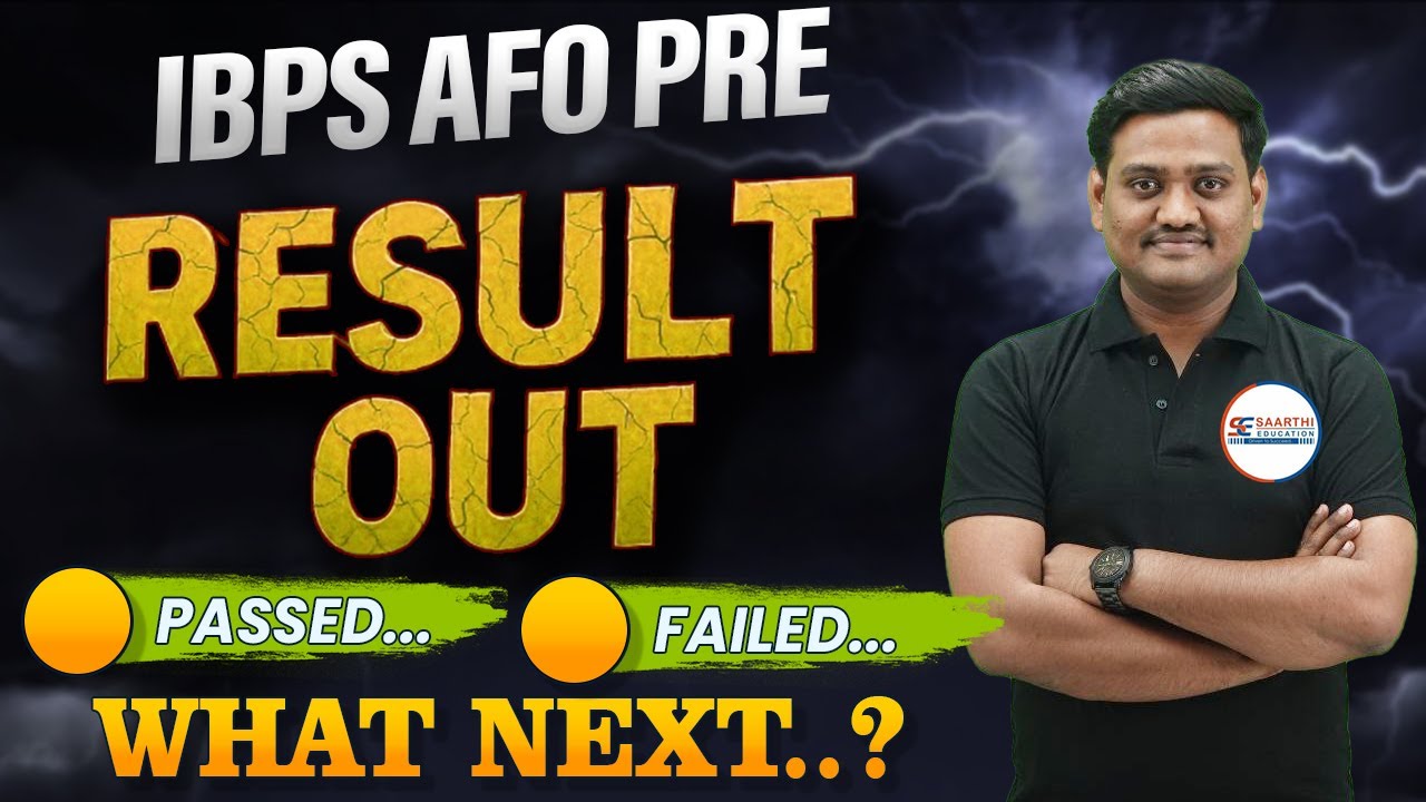 IBPS AFO Pre Result Out II What Next ??? II AFO Mains Test Series II BY