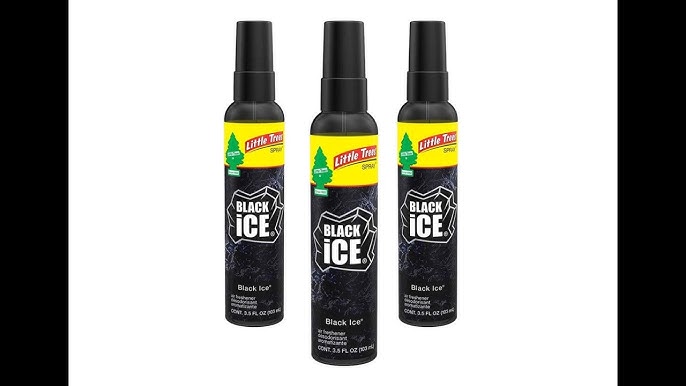 Little Trees Spray Car Air Freshener 6-PACK (Black Ice)