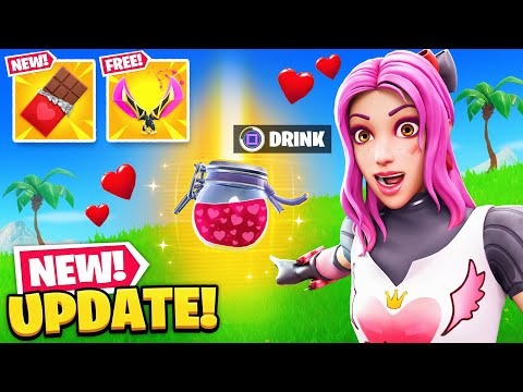 Video: Fortnite Valentine's Day Evenemangsuppdatering - Nya Skinn, Cupids Armbåge Och 2.4.2 Patch-anteckningar Förklarade