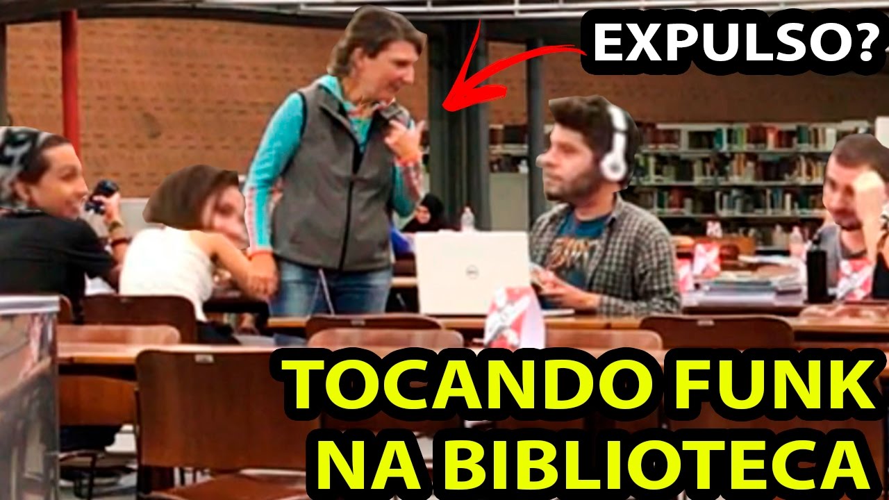 COLOCANDO FUNK ALTO NA BIBLIOTECA – MC LAN OPEN THE TCHEKA (DESAFIO)