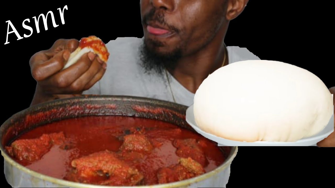 Asmr Fufu And Peppersoup With Goatmeat / Mukbang / Speed Eating Challenge / Eating Show / Germany