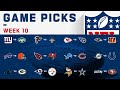 NFL Week 10 Score Predictions 2019 (NFL WEEK 10 PICKS ...