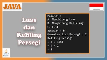 Program JAVA Menghitung Luas dan Keliling Persegi