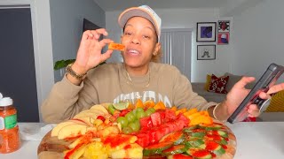 ANSWERING YOUR QUESTIONS Q&A PART 1 | JUICY FRUIT MUKBANG | SMACKING