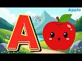 A for Apple 🍎 | ABC Friendly Squirrels 🐿️ | Easy Letter Learning | Mini Shark 🦈
