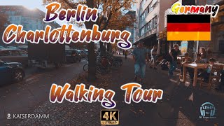 Walking in Berlin Charlottenburg | Kaiserdamm➡️Theodor-Heuss-Platz | 🎧 Binaural 3D Sounds | 4K ASMR
