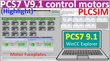 PCS7 V9.1 how to create and simulation project for control motors part 1 (highlight)
