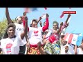 Dore uko Umukandida wa FPR - Inkotanyi Paul Kagame yakiriwe i  Rubavu
