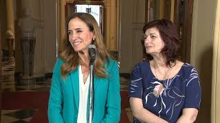 Declaraciones de las ministras Victoria Tolosa Paz y Kelly Olmos