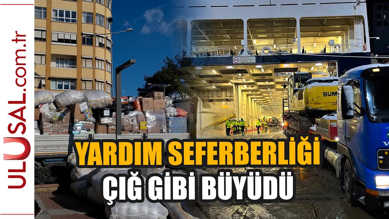 Deprem bölgesine yardım seferberliği çığ gibi büyüdü
