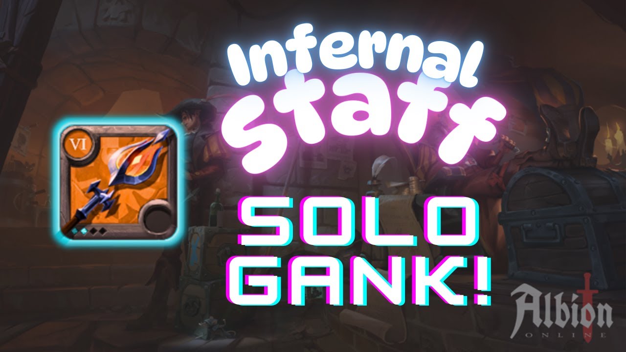 Infernal Staff Solo Ganking! Hard and Effective | #albiononline
