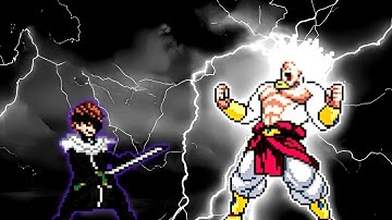 Aizen TYBW V6 (Inseph) (New) VS Limit Break Broly SSJ4 V2 in Jump Force Mugen