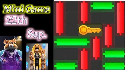 22 September Mini Game Key 100% Solved | Hamster Kombat Puzzle For Today September 22