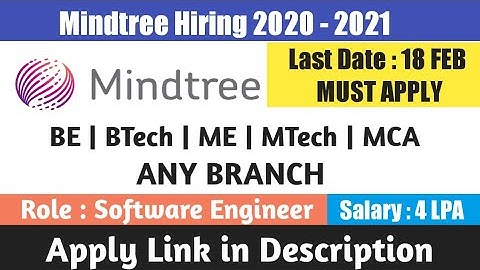 Mindtree Off-Campus Hiring 2020 & 2021 | Eligibility Criteria | Selection Process | Smart Learning