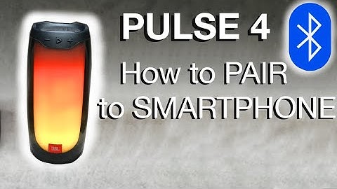 How to PAIR the JBL PULSE 4 Bluetooth Speaker