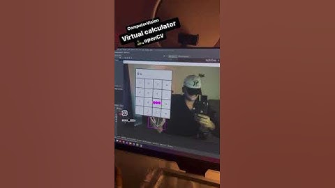 Virtual Calculator Using OpenCV Demo