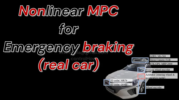 (Autonomous vehicle, real car) Emergency braking by nonlinear MPC