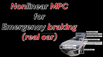 (Autonomous vehicle, real car) Emergency braking by nonlinear MPC