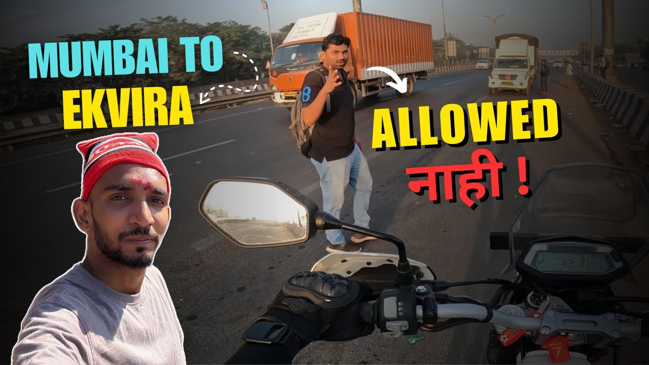 रस्ता चुकून आई एकविरेकडे खास प्रवास 🤩 Mumbai to Ekvira Bike | Solo Bike Ride