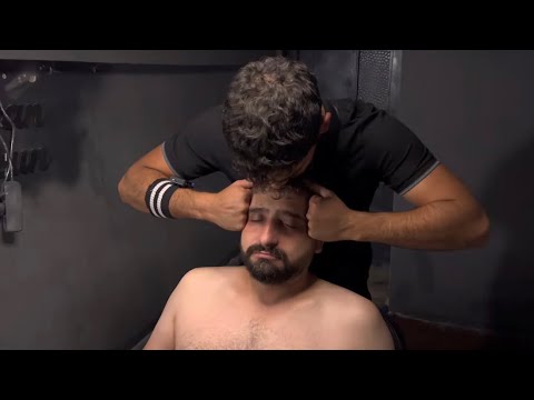 She had the Best BARBER Massage of her life ASMR BARBER MASSAGE Asmr Body Massage