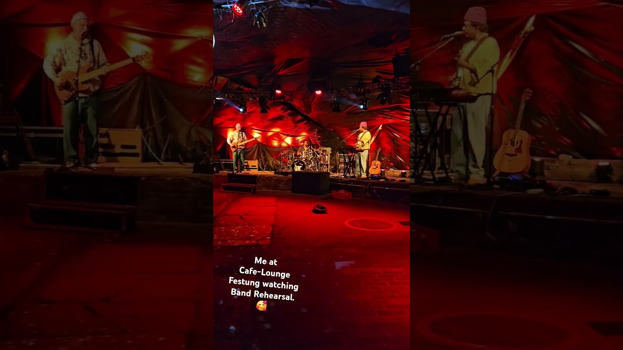 Me at Cafe-Lounge Festung Work from Traunstein Germany with Bands. 