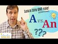 A Vs AN Learn This ONE Rule Articles In English